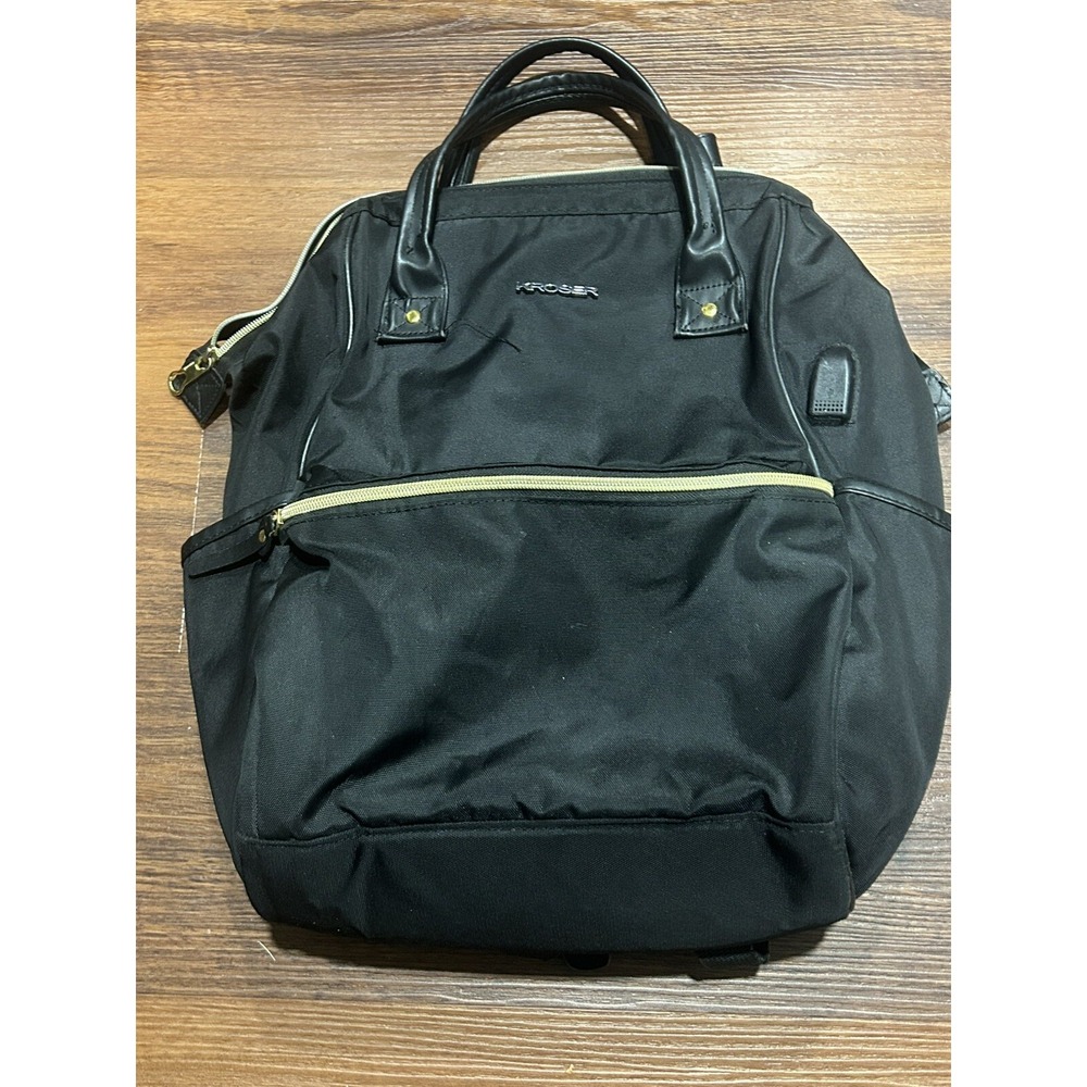 Kroser Laptop‎ 14.1 Inch Black Backpack With USB Port Stylish Bag Computer